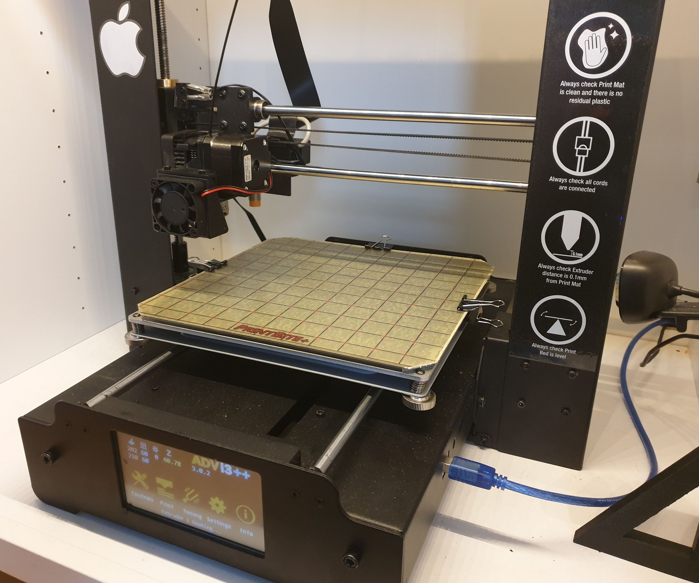 Adding PrintBite+ Build Surface to a Wanhao I3 Plus Mk2