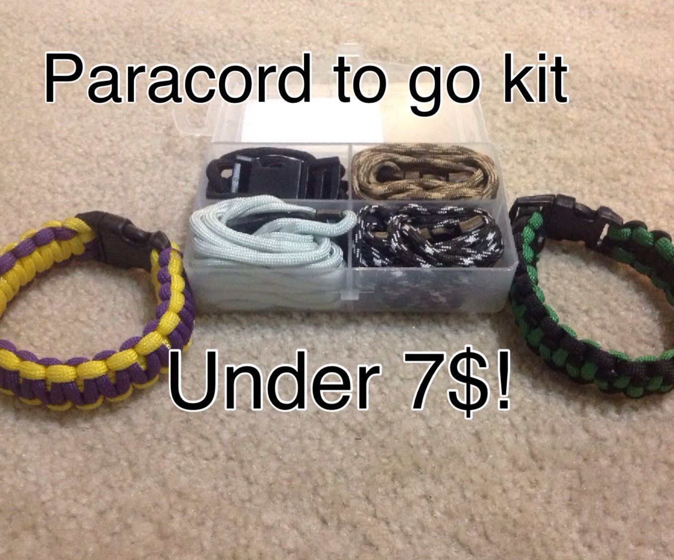 Homemade Paracord to Go Kit 