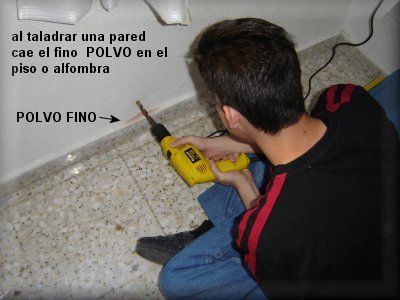 DUST OFF  (Fuera polvo al taladrar)