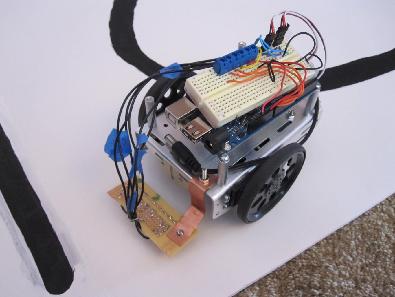 Boe Bot/Arduino Line Following Robot : 4 Steps - Instructables
