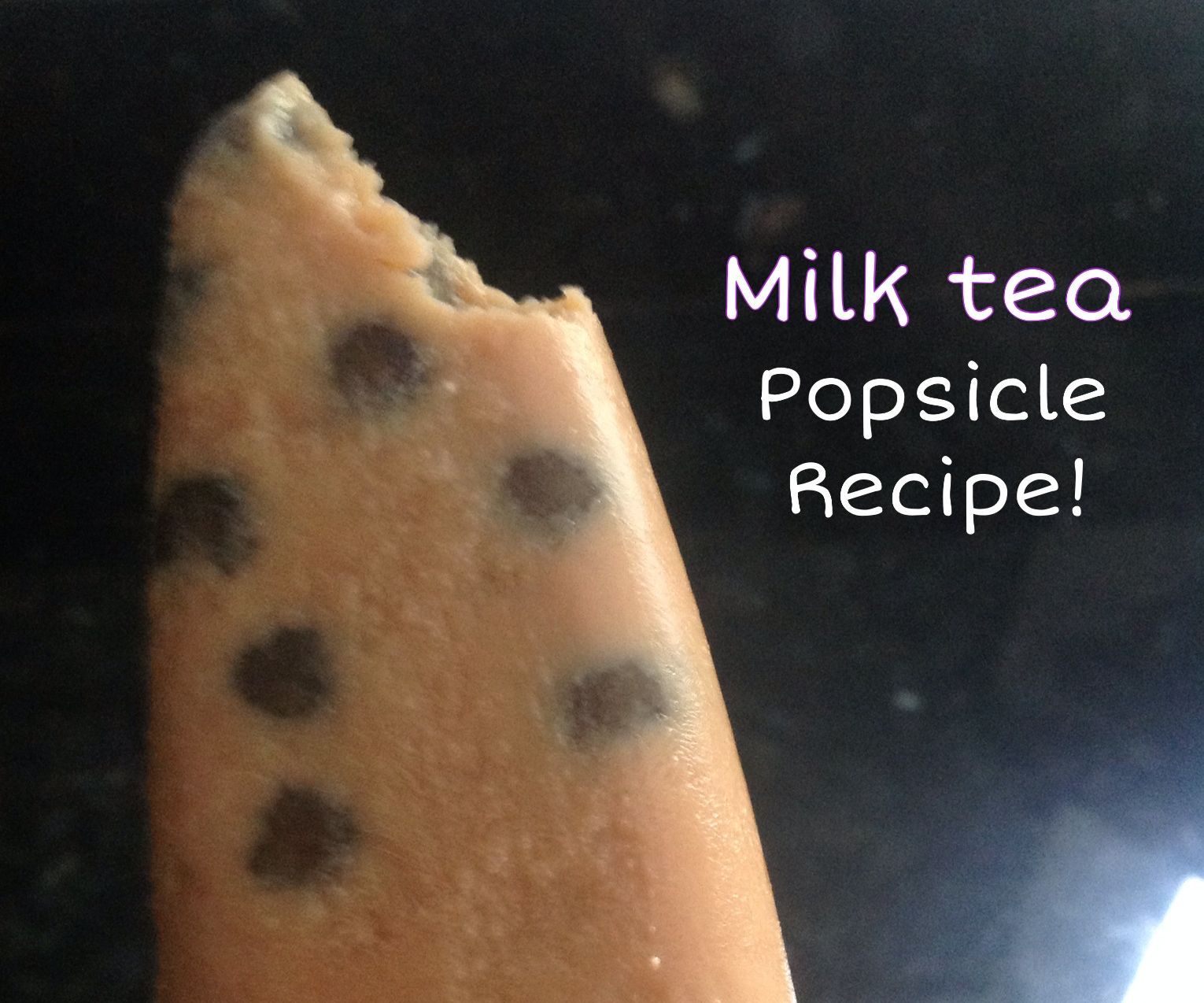 Milk Tea/Bubble Tea Popsicles