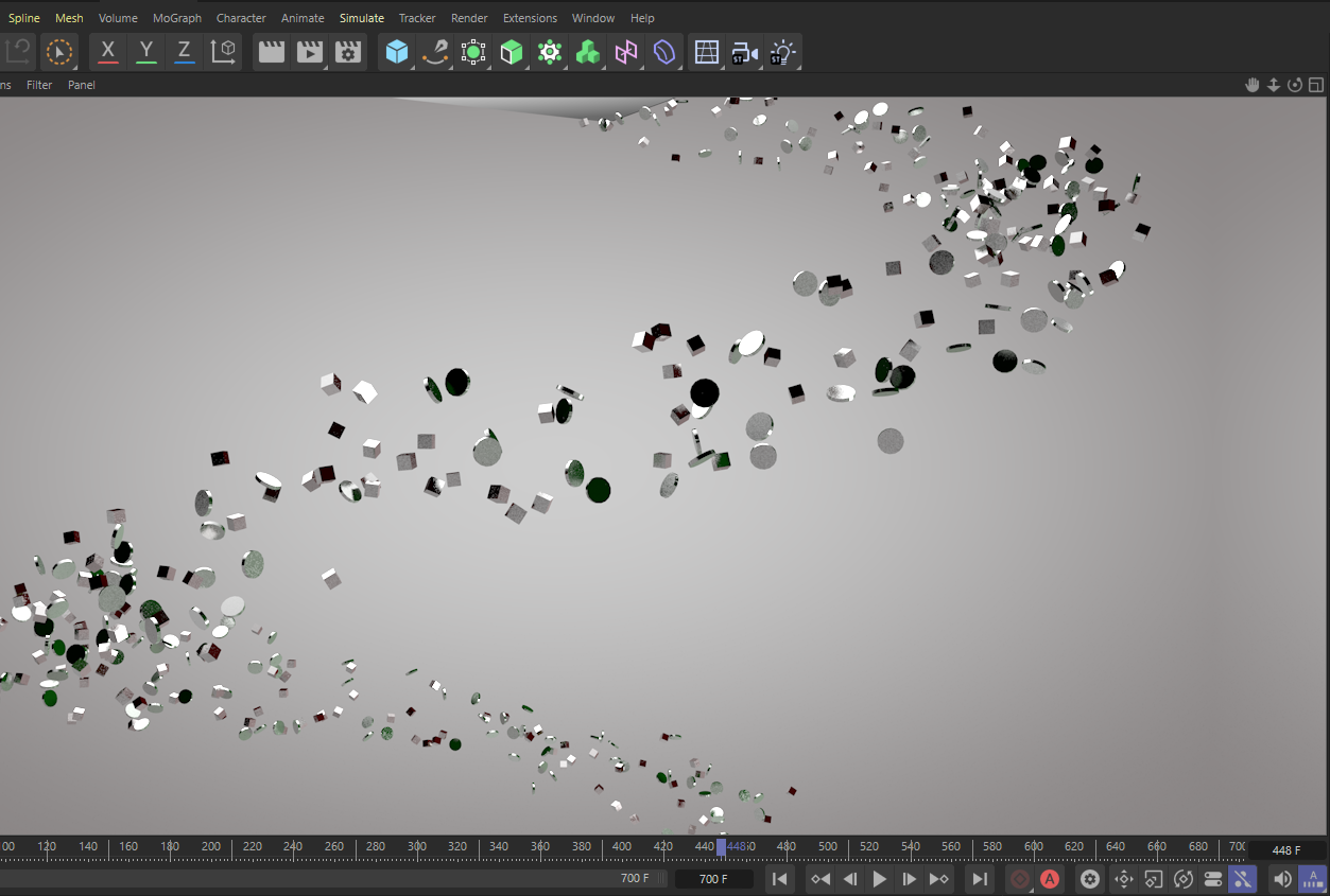 Making Particles Using Field Force Emitter in C4D, 3D Particles Making Tutorial