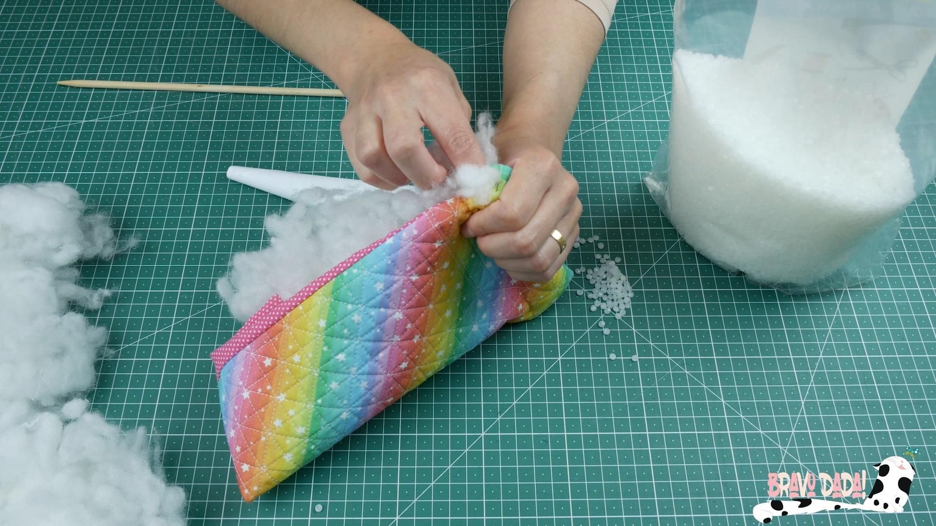 DIY How to Make a Quilted Electronic Device Pillow Stand + Fabric