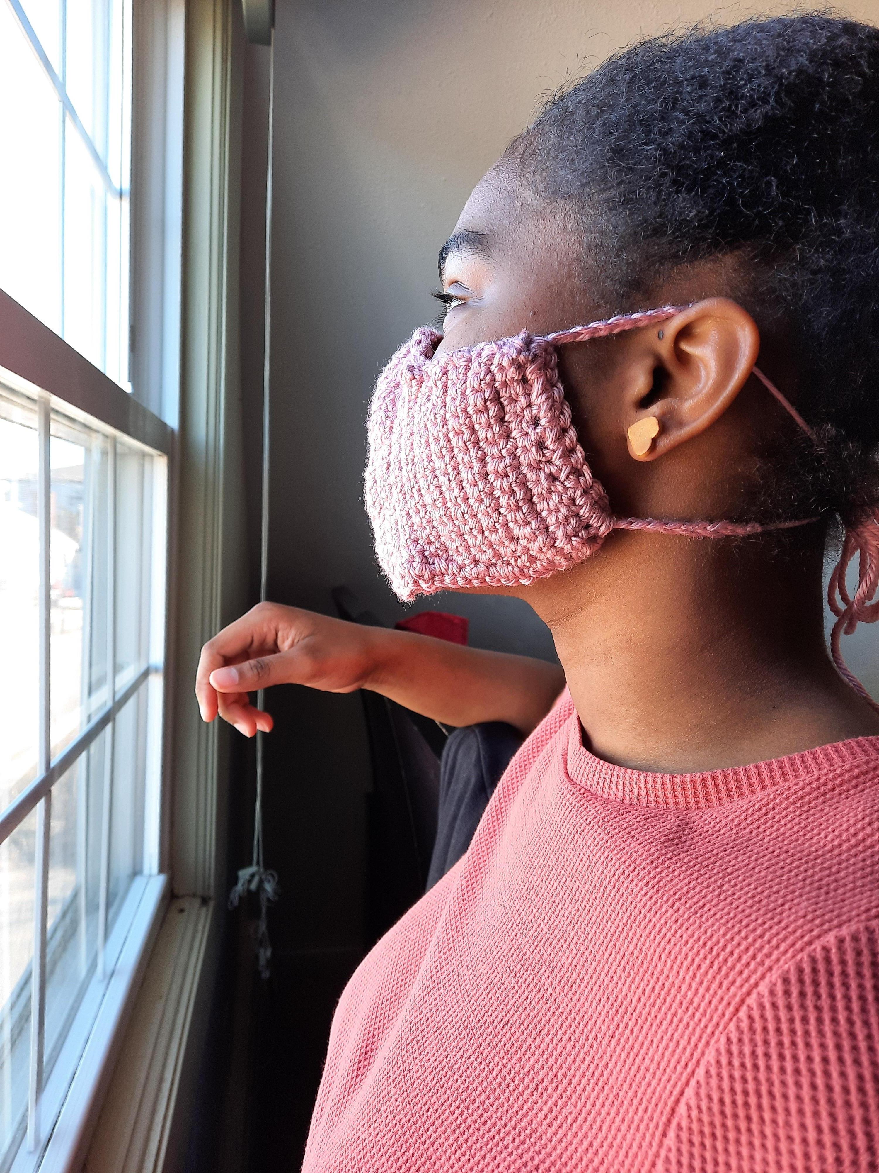 Crochet an Adjustable Face Mask With Me 10 Steps Instructables
