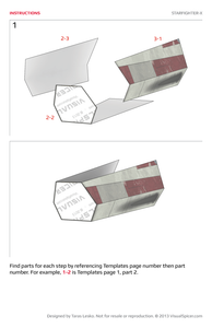 Starfighter-X Star Wars Inspired Paper Model
