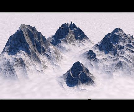 Making Snow Capped Mountain Using Terrain Mask in Cinema 4D Tutorial