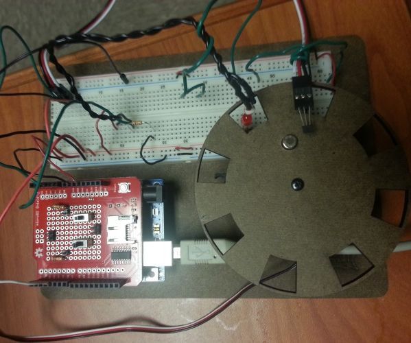 Aliasing Demonstration Using an Encoder Wheel