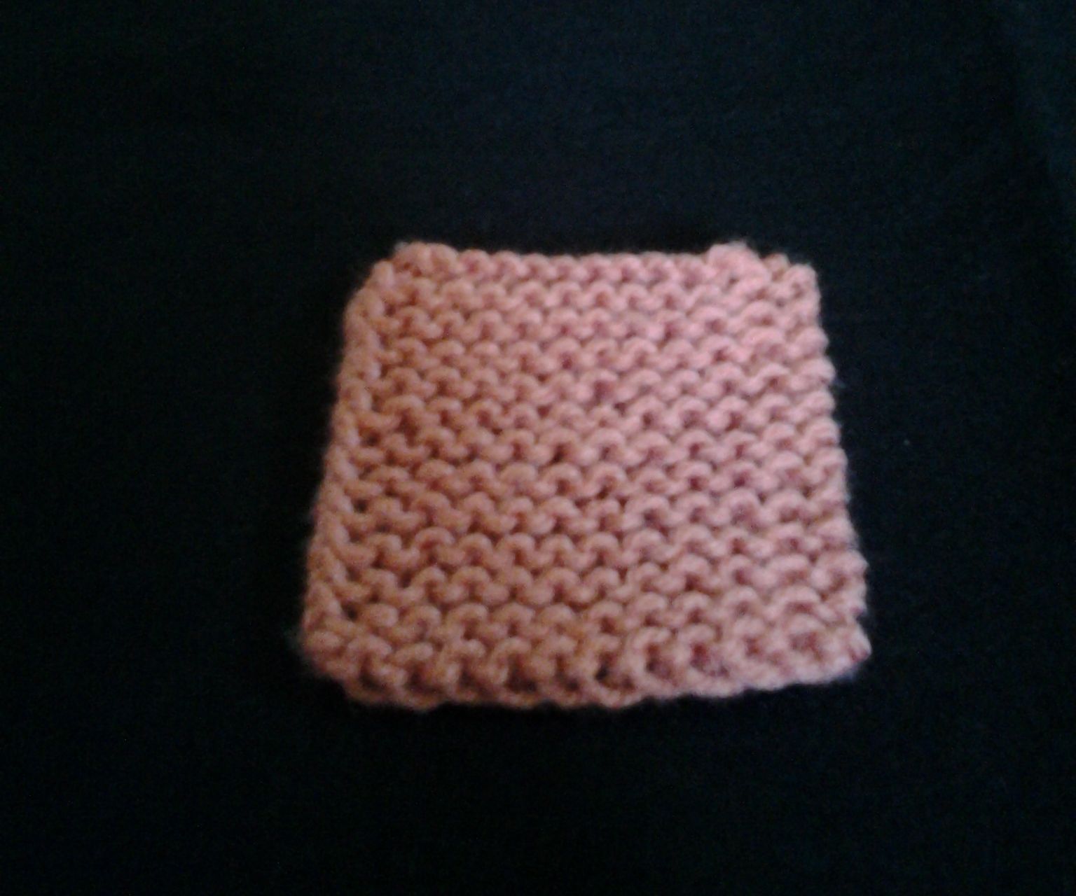 First Beginner Knit Project: Garter Stitch Square