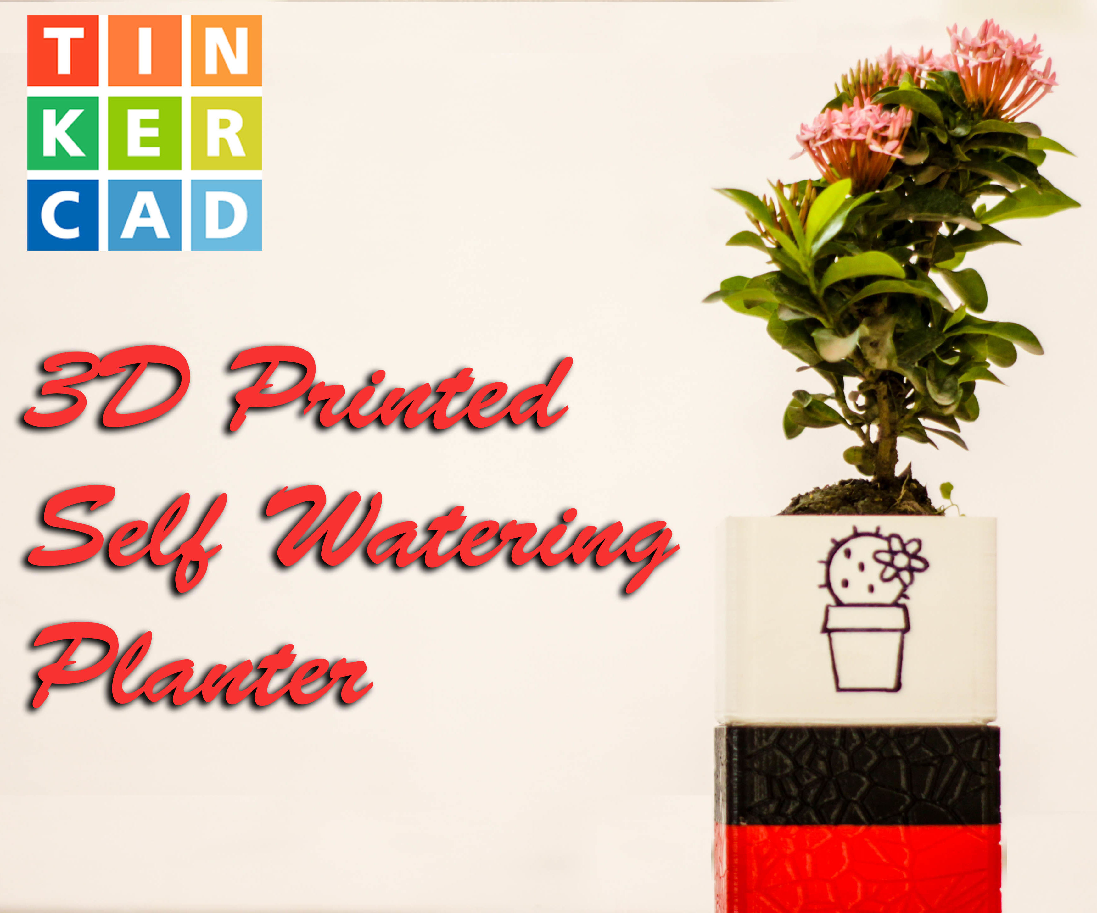 3D Printed Self Watering Planter