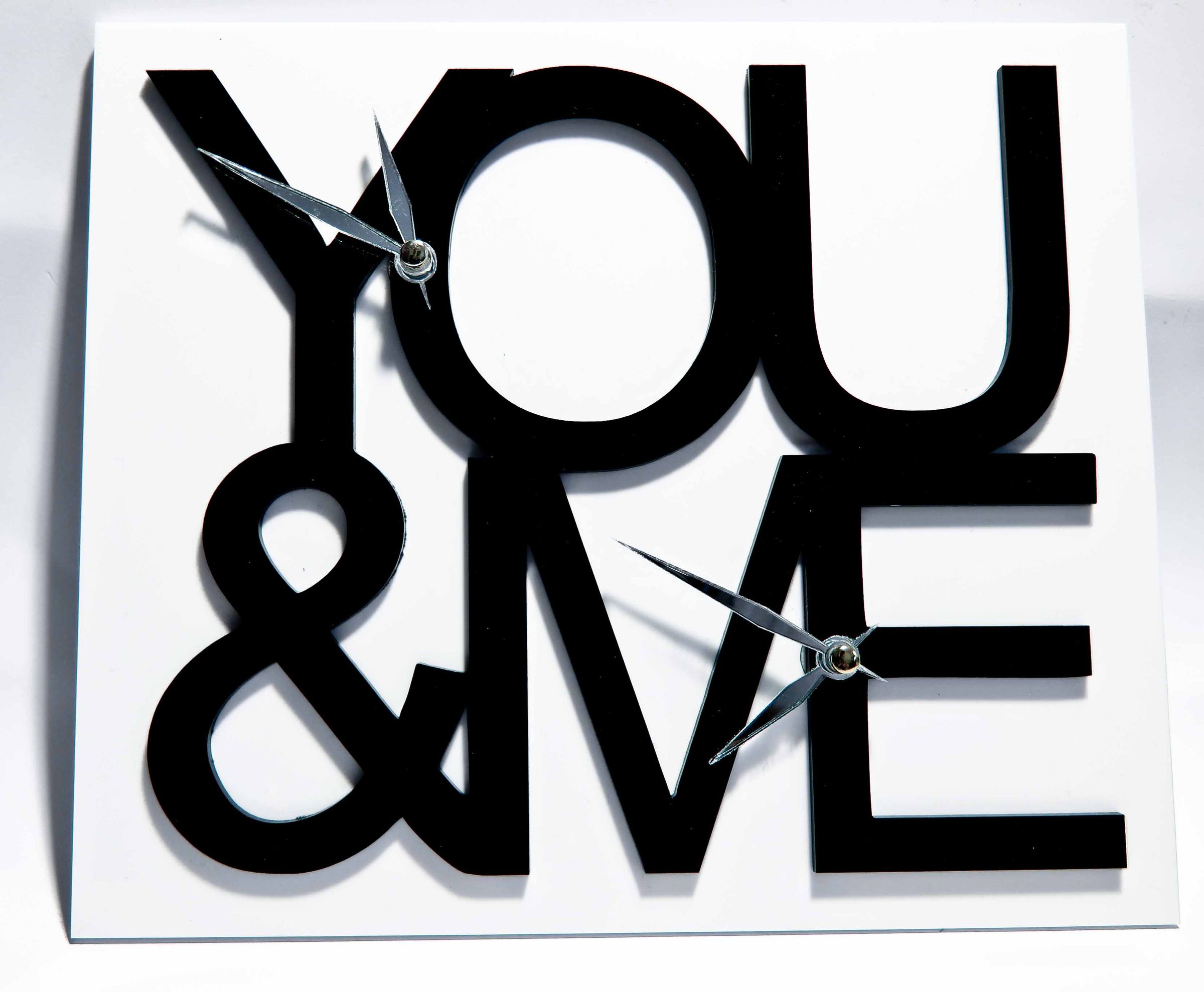 You & Me Clock (Laser Cut)