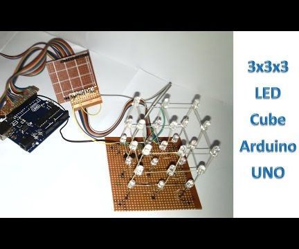 3x3x3 LED Cube Arduino-UNO