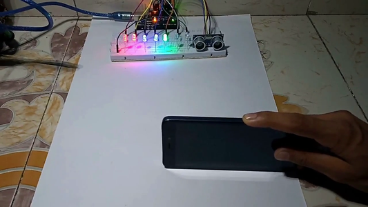 Arduino Ultrasonic Sensor HC-sr04 Led + Distance Measure Projects. : 6 ...