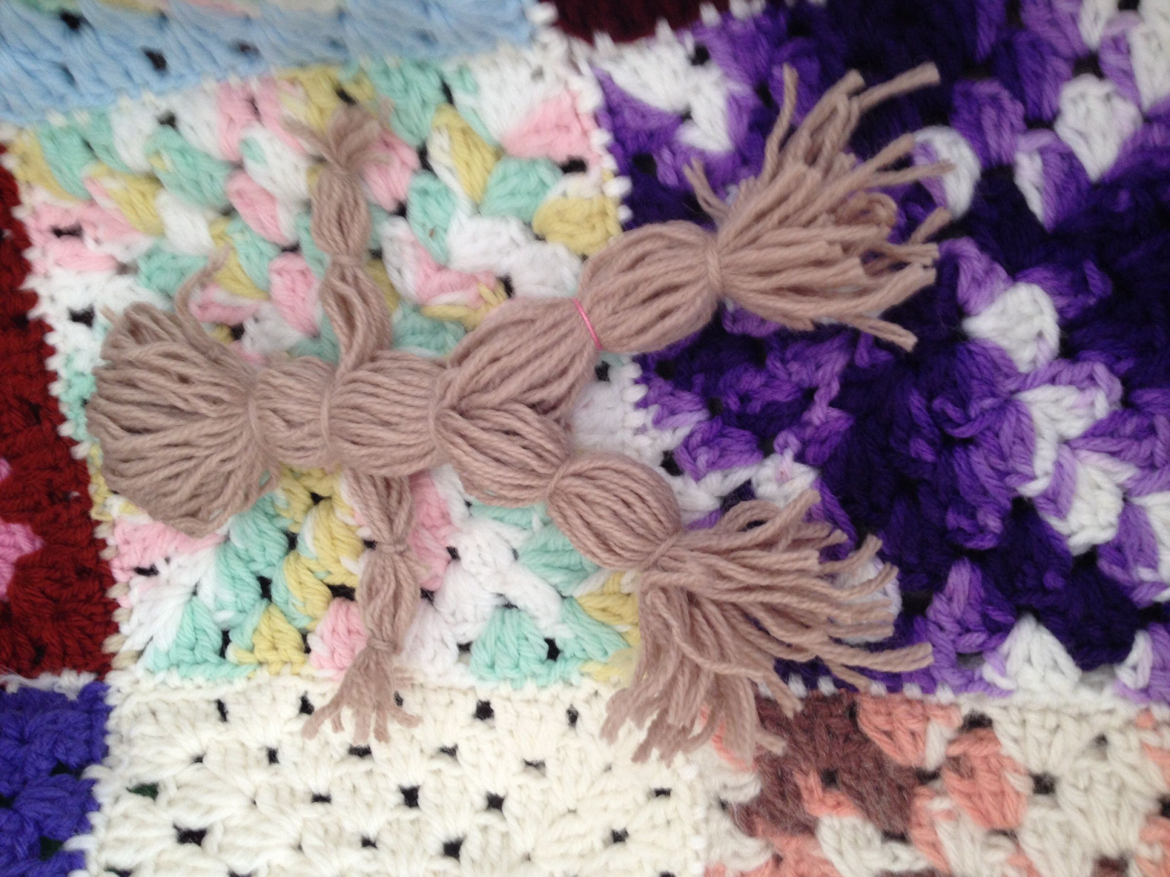 Farmer and Wife Yarn Dolls/ Creepy Scarecrow