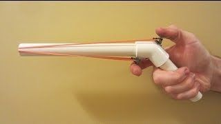 How to Make a Rubber Band Gun - PVC Two Rubber Band Gun