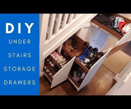 Under Stairs Hidden Storage Drawers