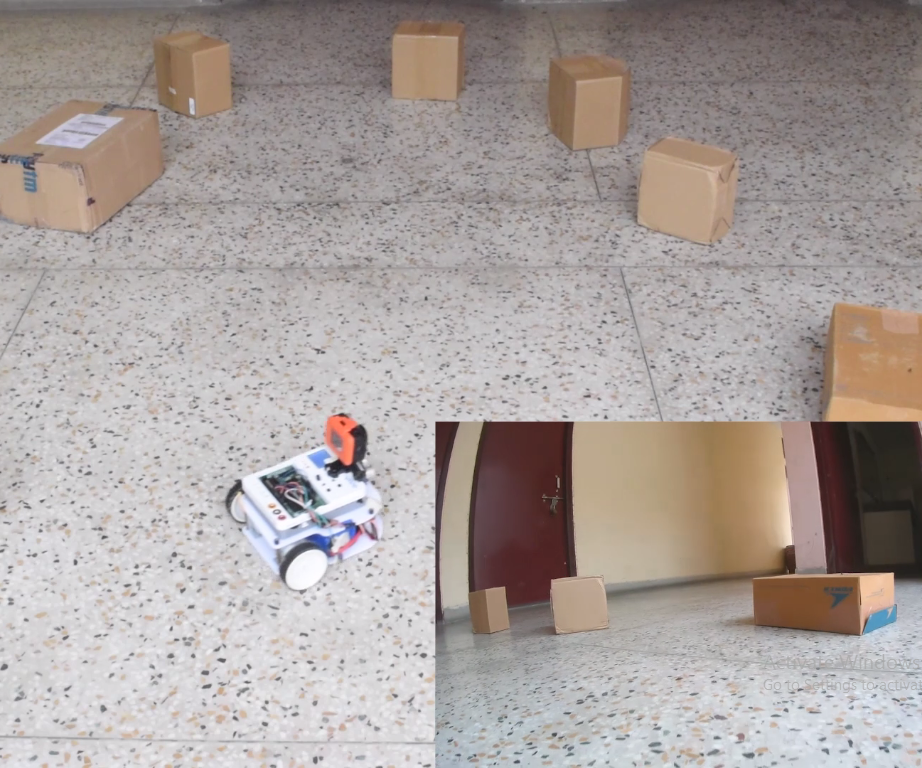 Obstacle Avoiding Robot Using Ultrasonic With Evive (Arduino Powered Embedded Platform)
