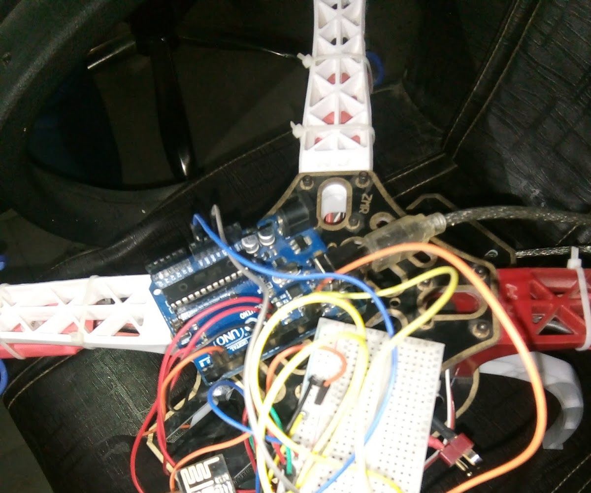 How to Make a Quadcopter Using Esp8266 and Controlled It by Your Smart Phone.
