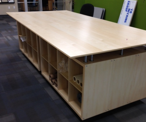 Ikea Kallax and Galant Engineering Layout Table