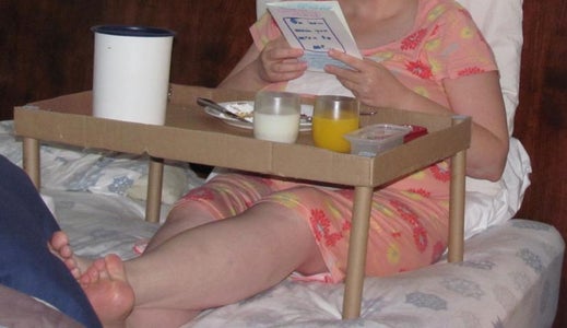 Cardboard Breakfast-In-Bed Tray
