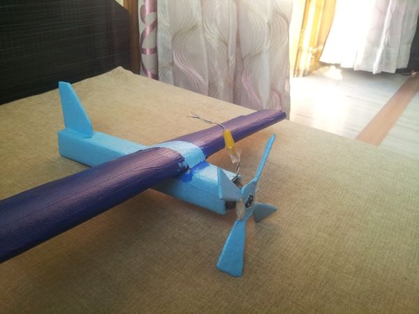 Cardboard Electric Plane