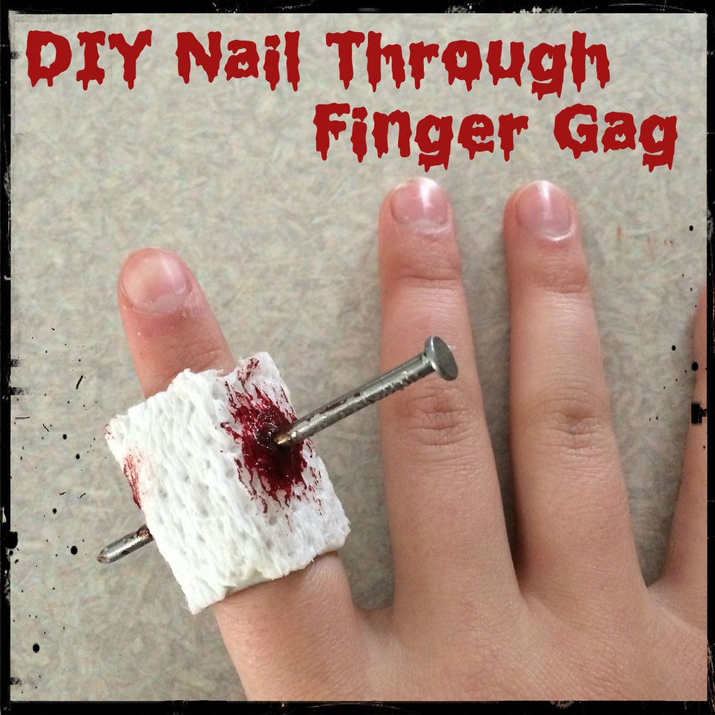DIY Nail Through Finger Gag