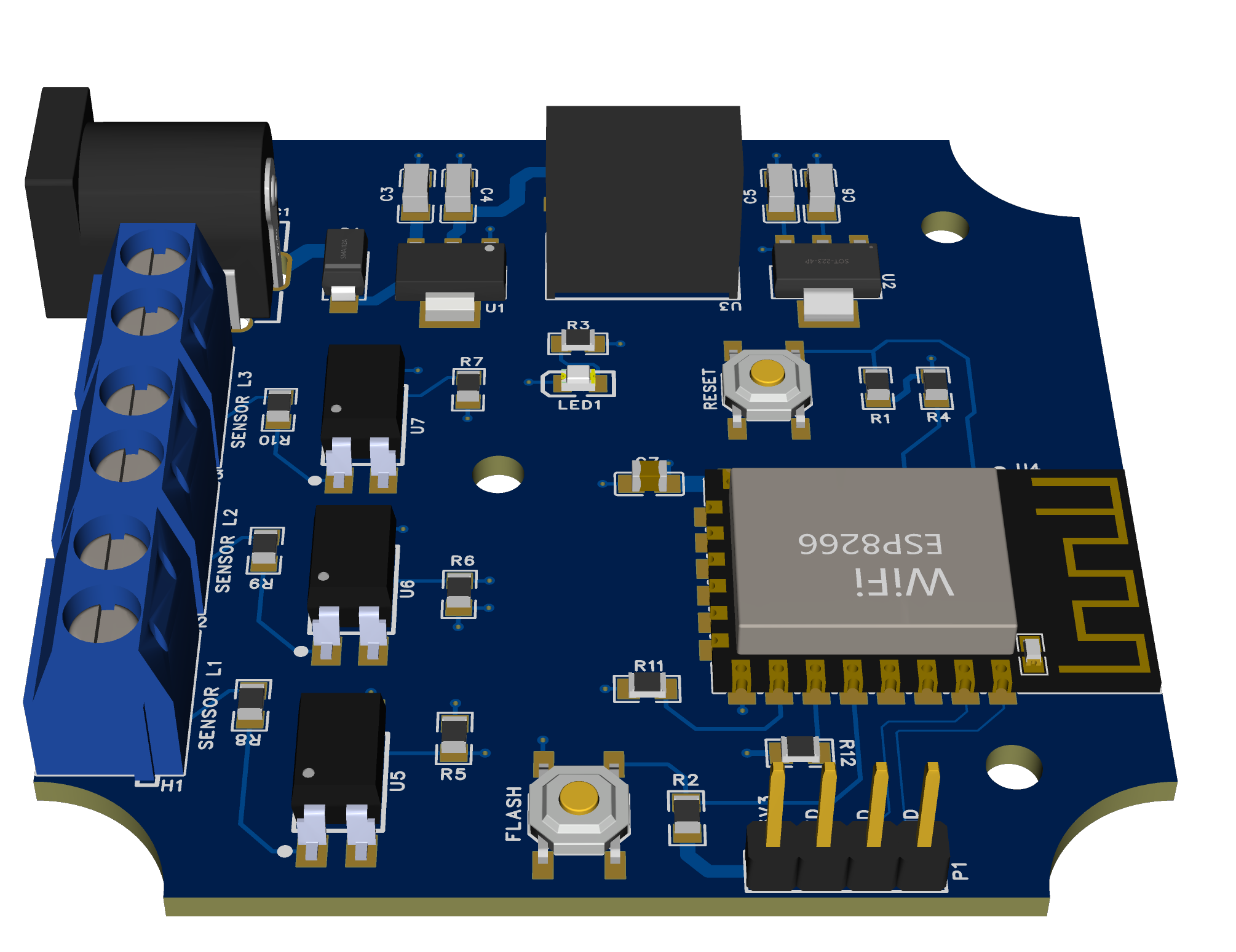 Hospital Water Tank Monitoring Via the Internet