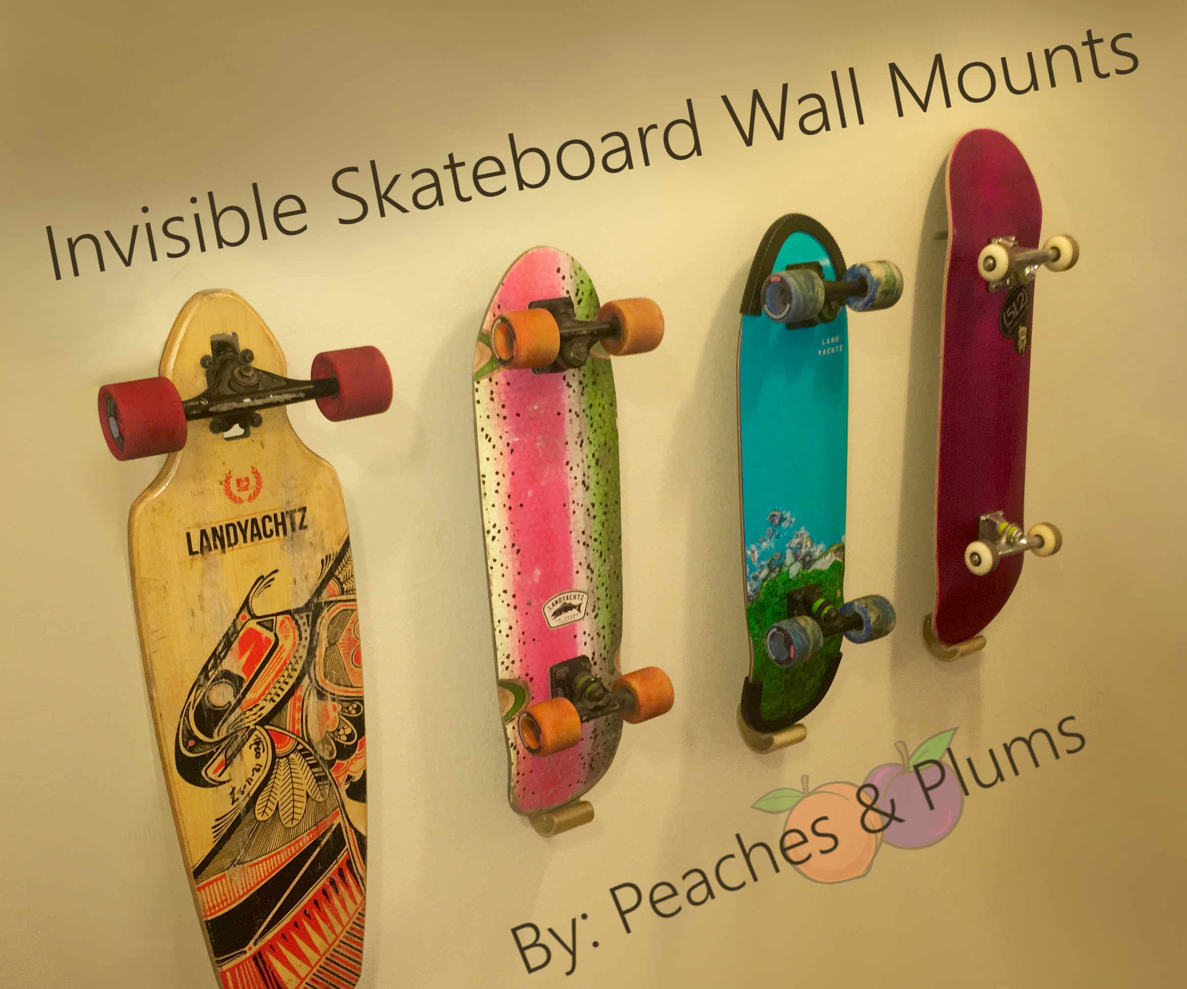 Magnetic Skateboard Wall Holder