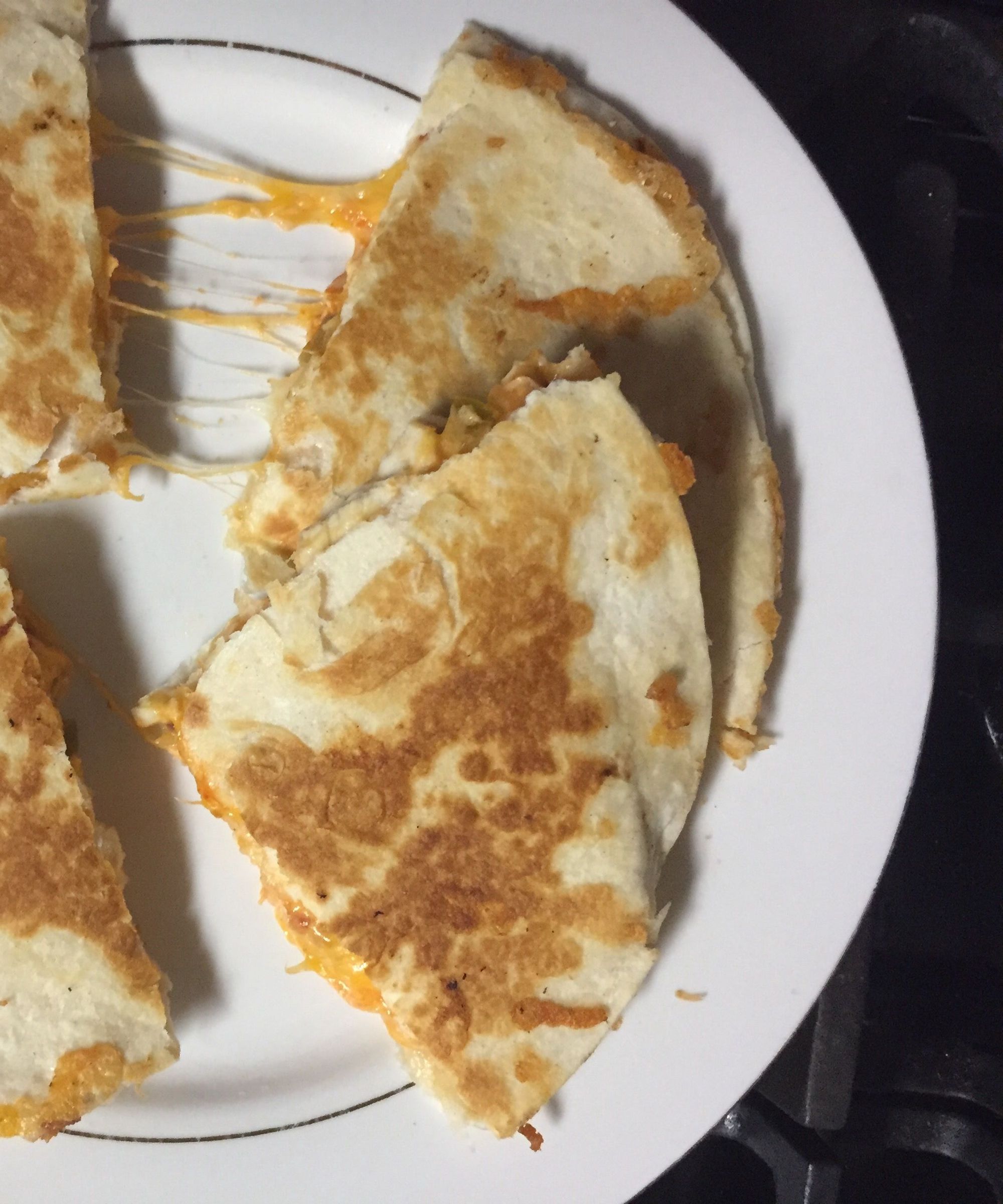 Chicken and Cheese Quesadilla