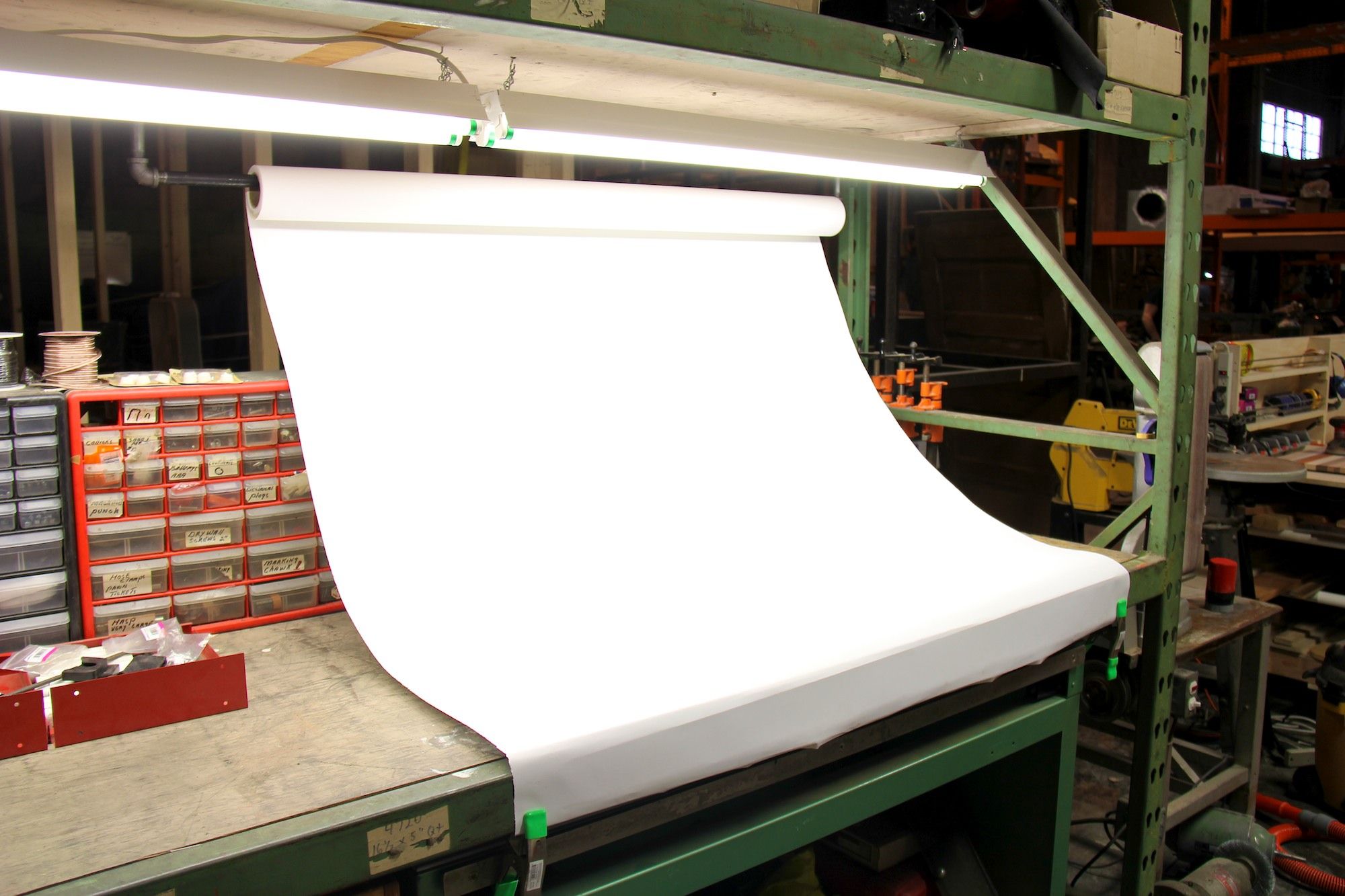 Easy Workbench Photo Backdrop