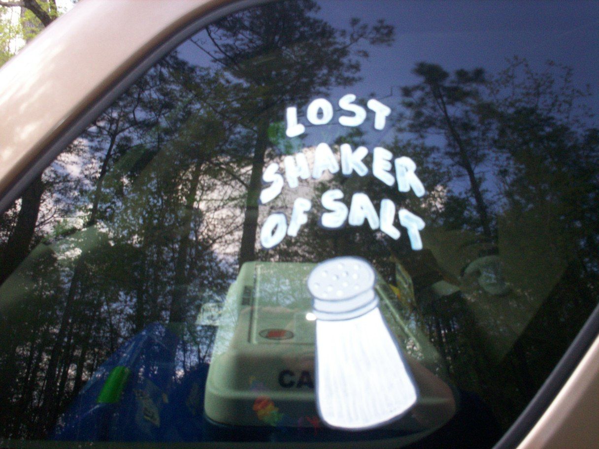 Buffett Painted Car Windows