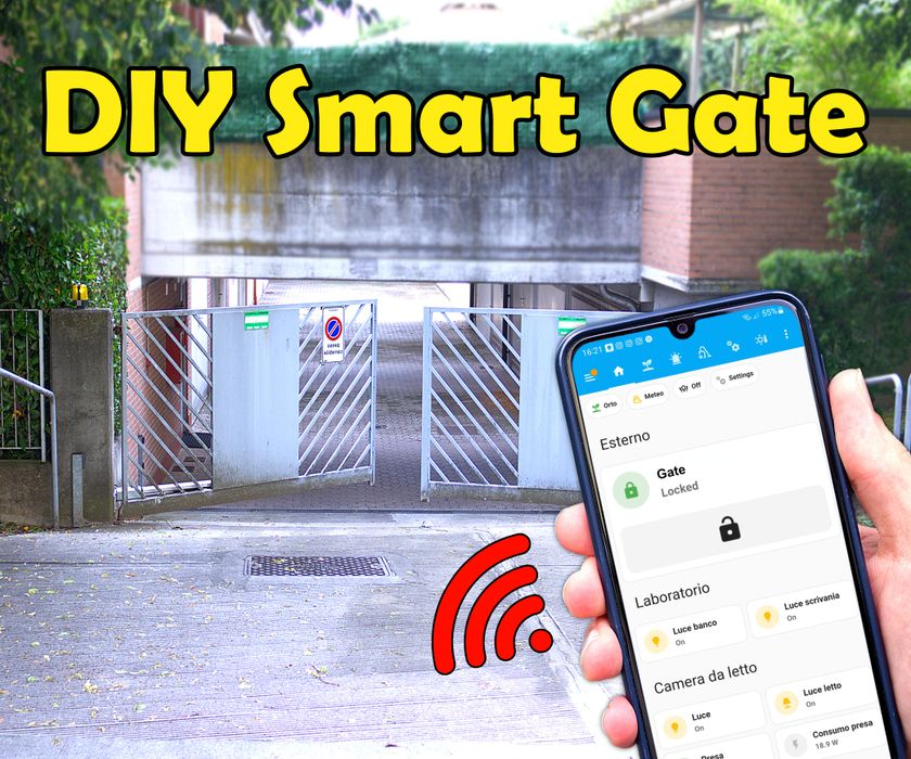 Smart Gate System Arduino Open the Gate With Your Phone! - DIY Smart Gate (without Modifying the ...