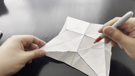 Trace Origami Folds and Upload
