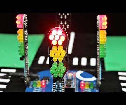 How to Make 4 Way Traffic LED Light Signals