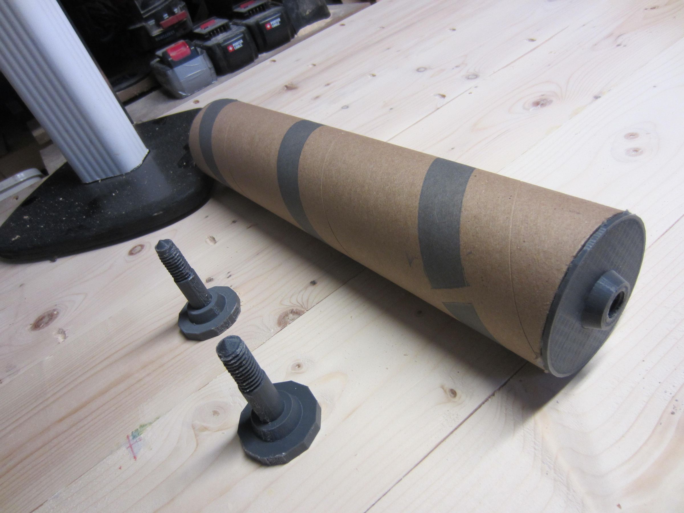 Cardboard Tube End Feed Roller With 3D Printed Parts 5 Steps (with Pictures) Instructables