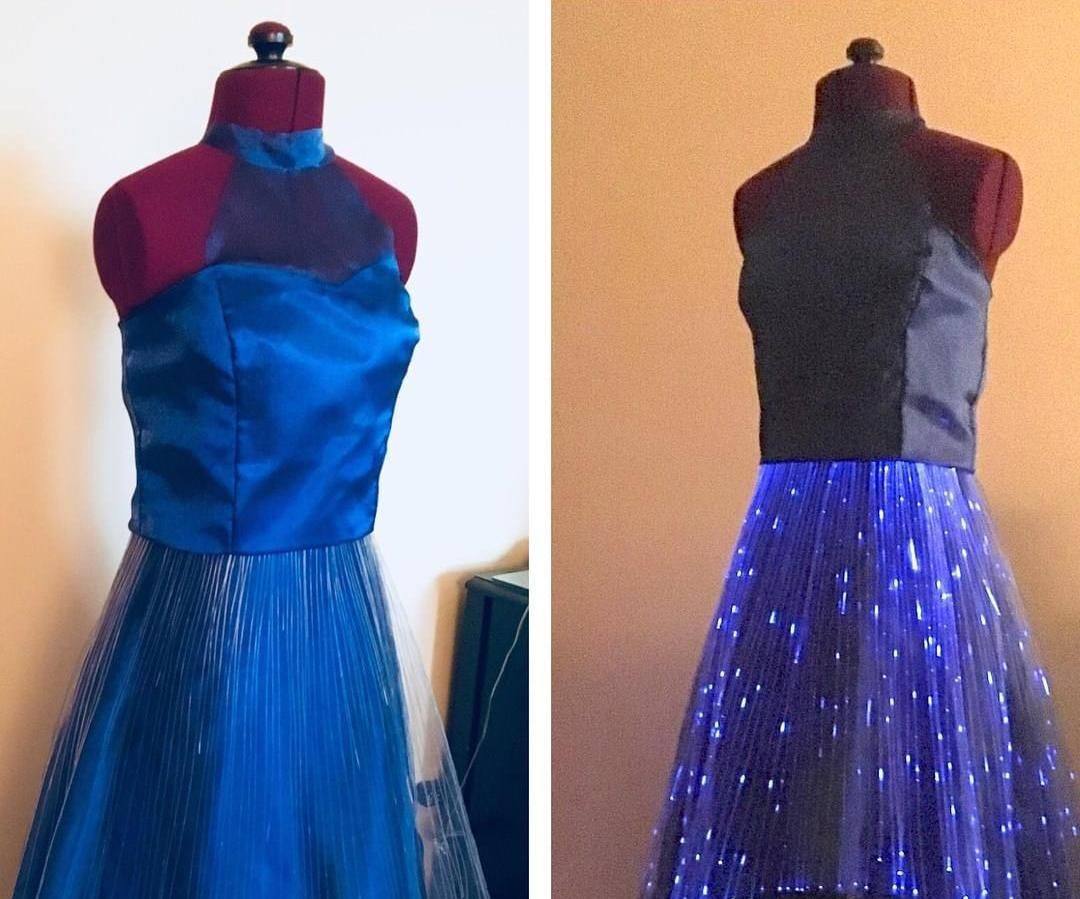 Color Changing Fiber Optic Fabric