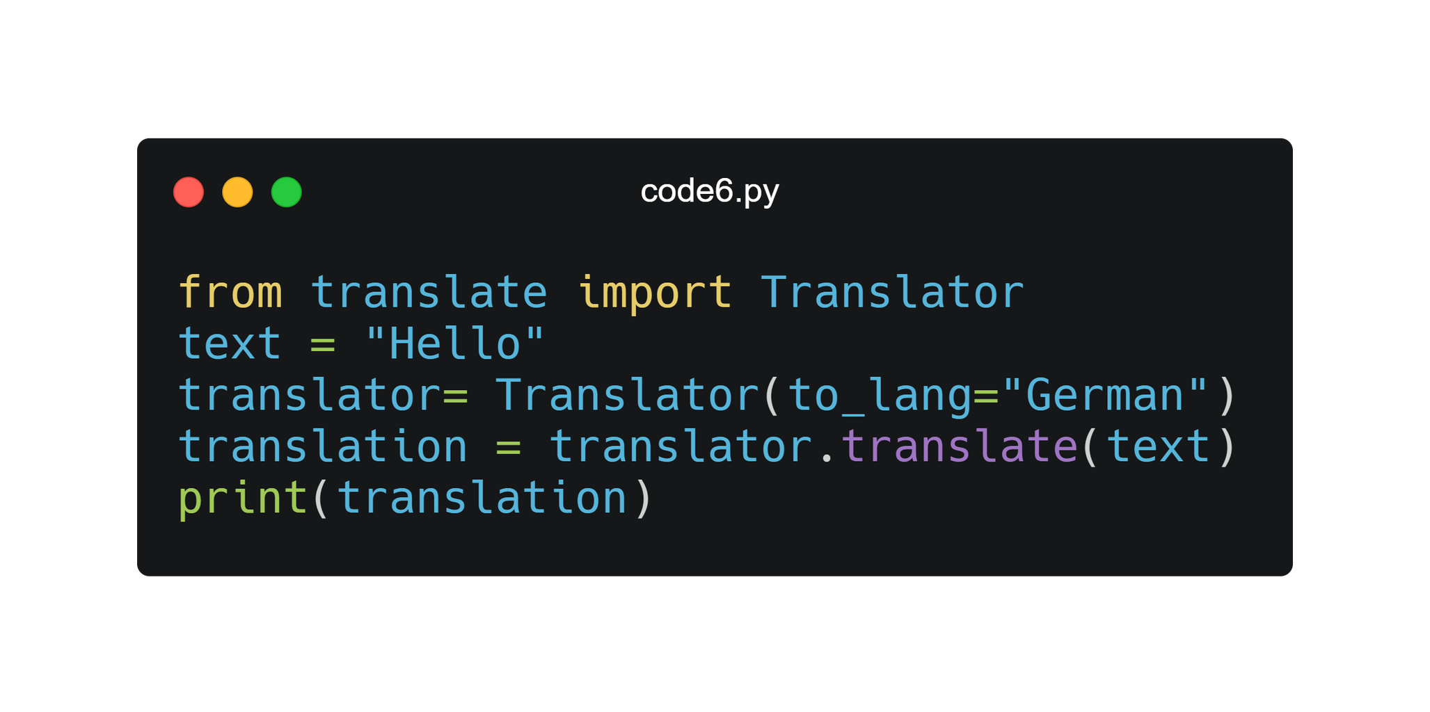 Tutorial: How to Make a Universal Language Translator With Python : 4 ...