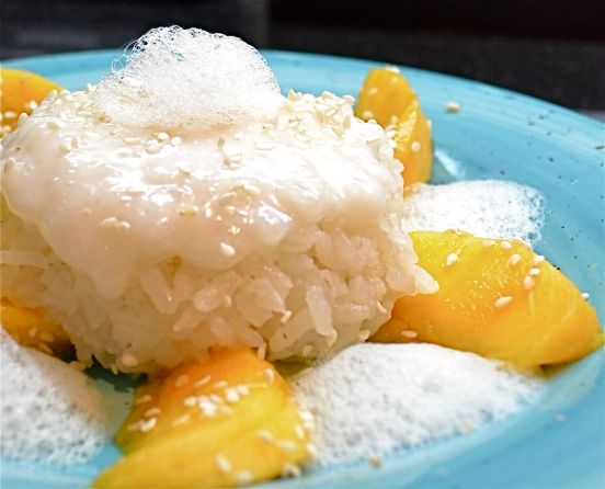 Coconut Mango Sticky Rice W/ Ginger Air