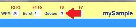 Quotes Options (F6)