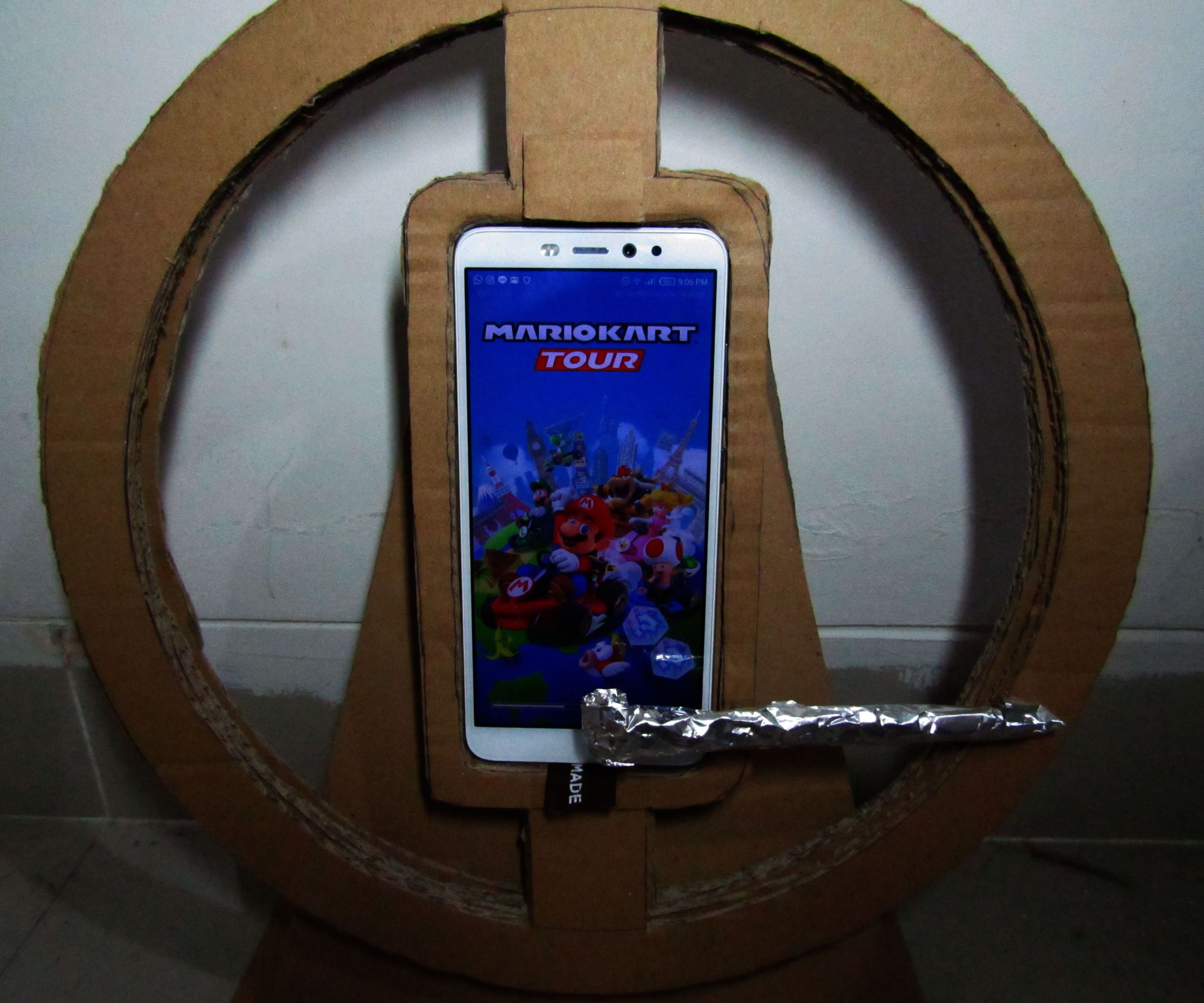 DIY Cardboard Gaming Steering Wheel 