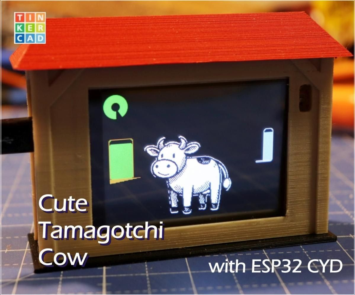 Cute Tamagotchi Cow