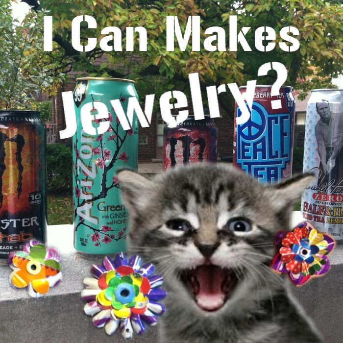 Aluminum Can Flower Jewelry