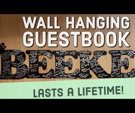 Wall Hanging Wedding Guestbook
