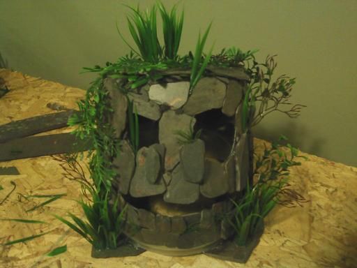 Monster Fish Cave Made From Slate Tiles