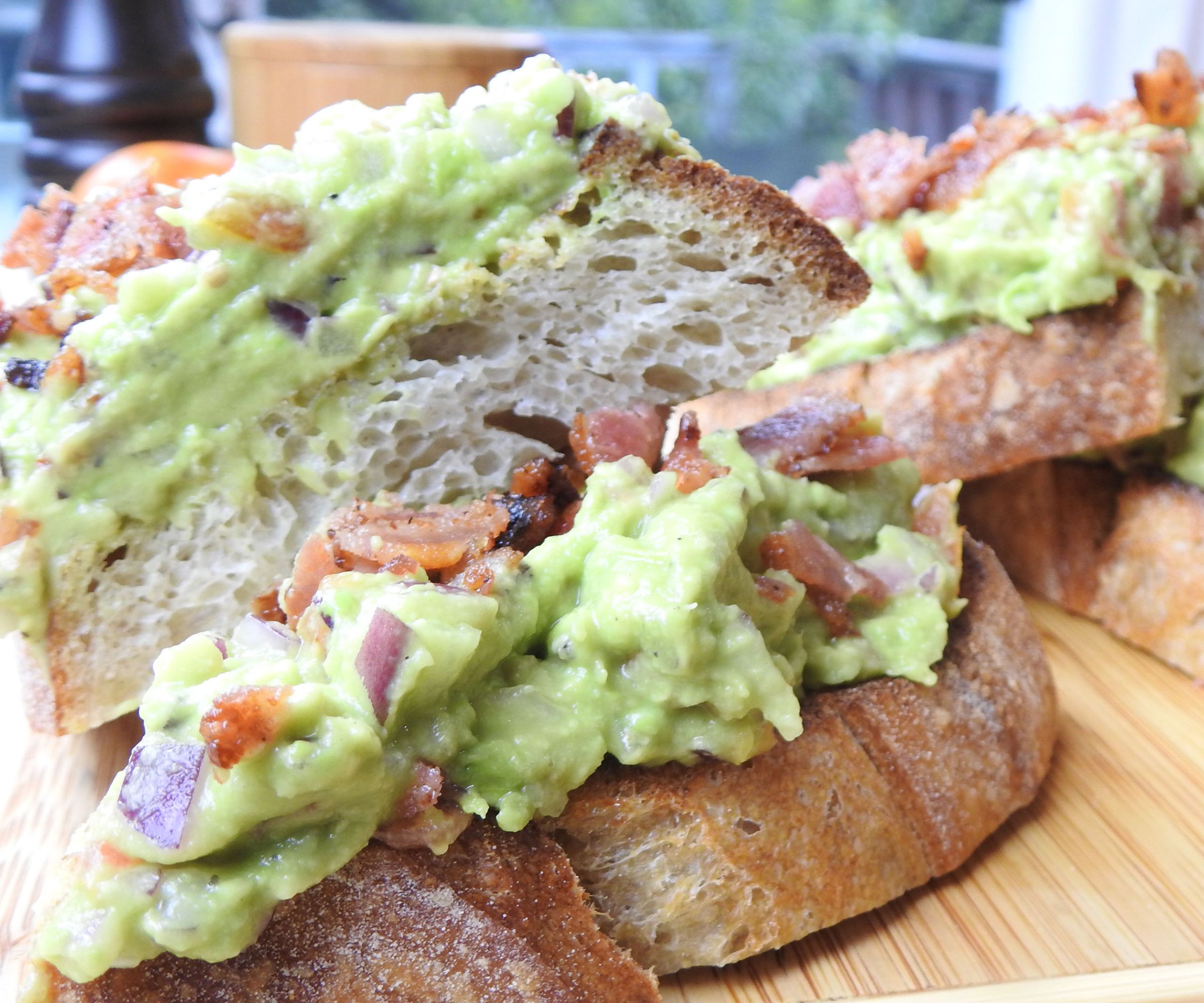 Bacon Avocado Breakfast Toast
