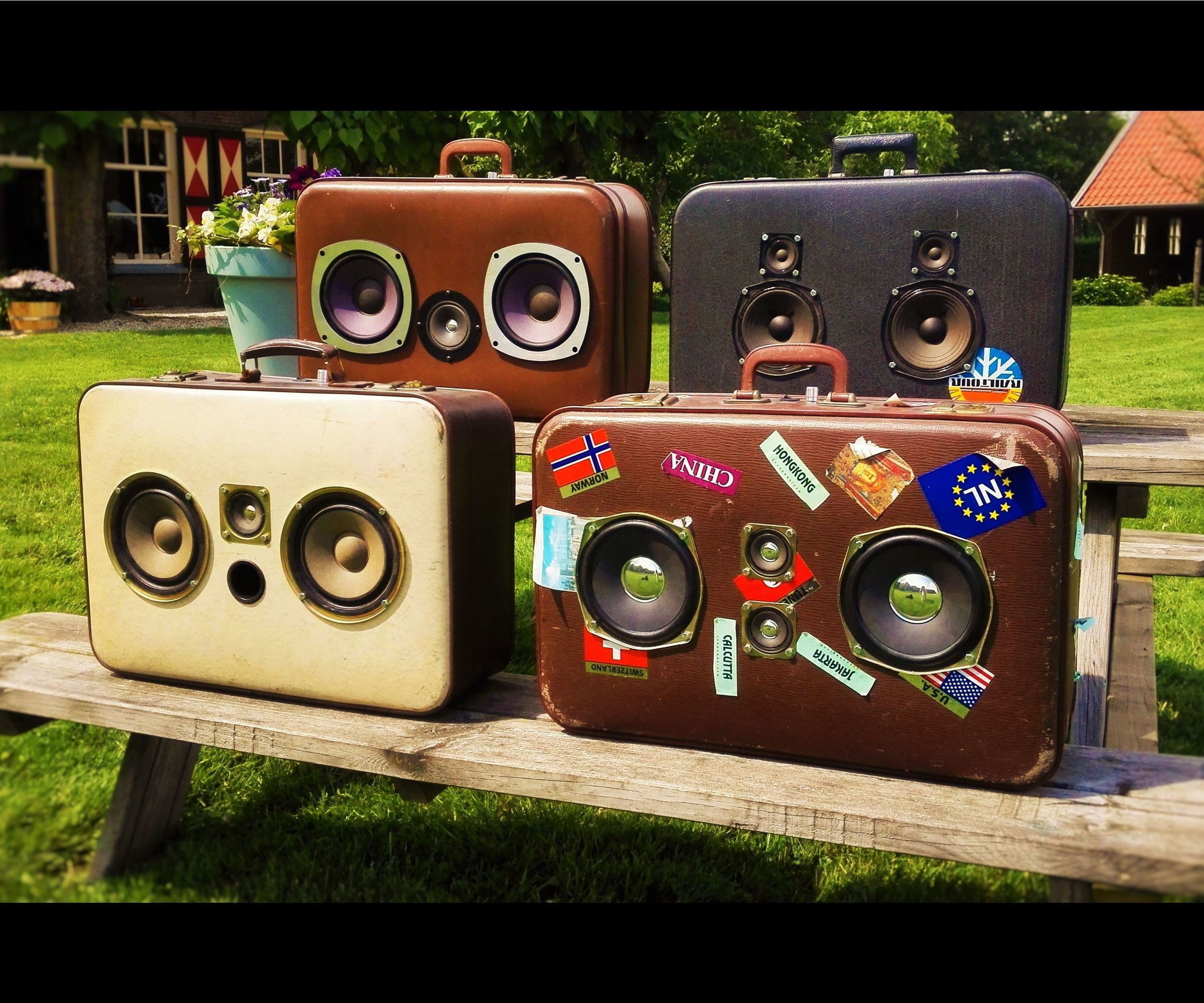 The budget suitcase boombox