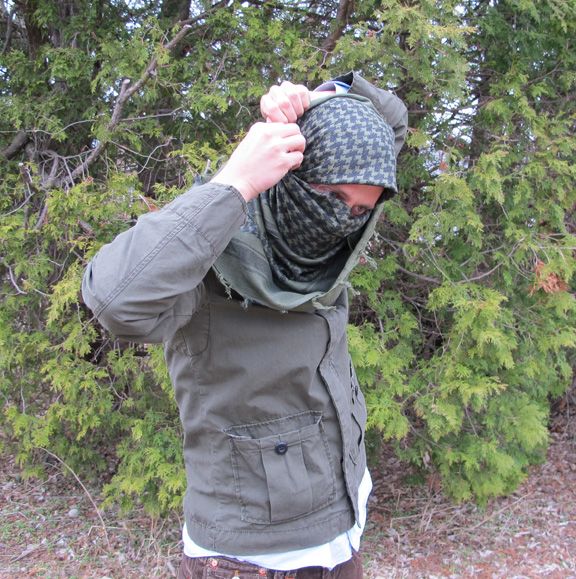 Pull Corners Behind Head