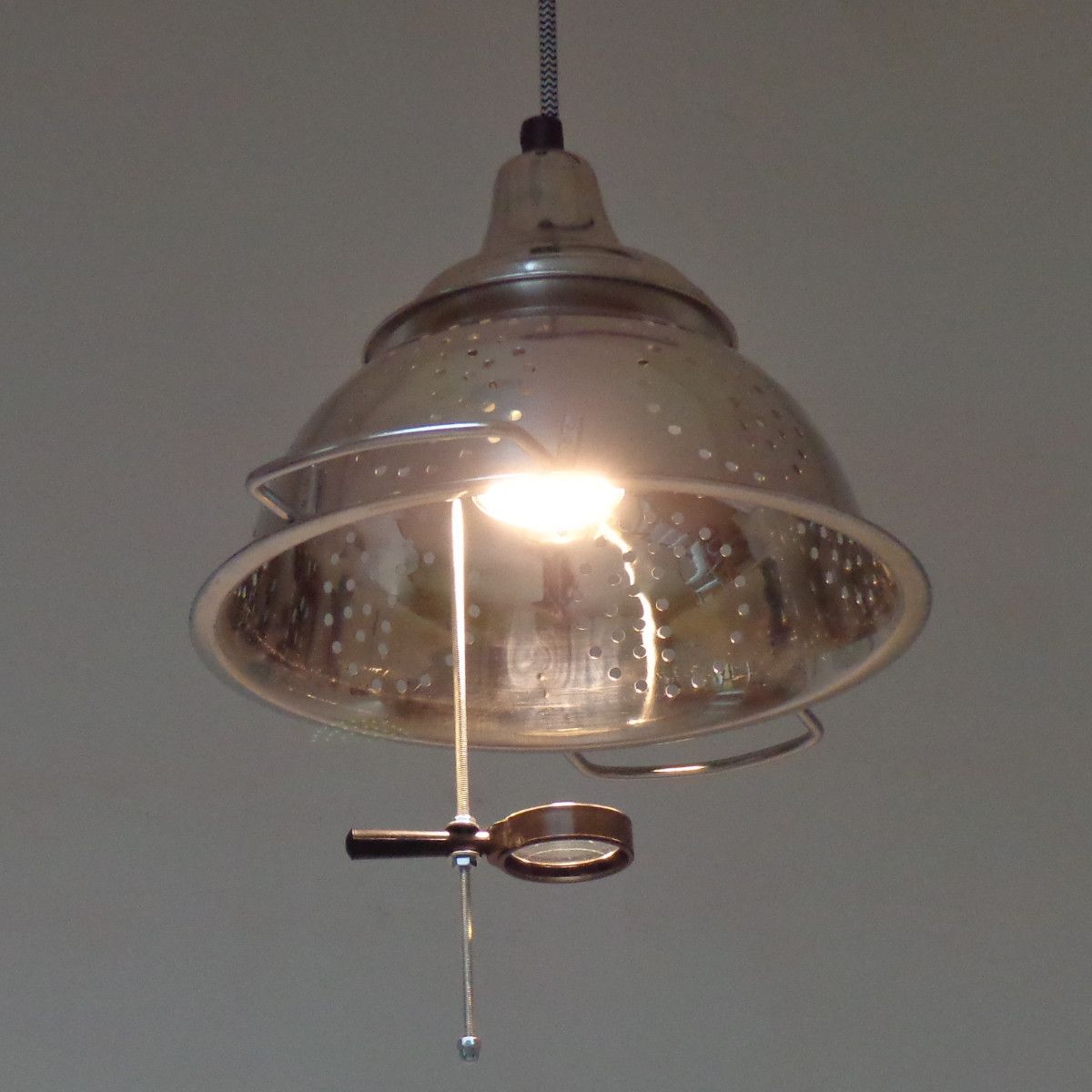 Colander Effect Lamp Using a Magnifying Glass 10 Steps Instructables