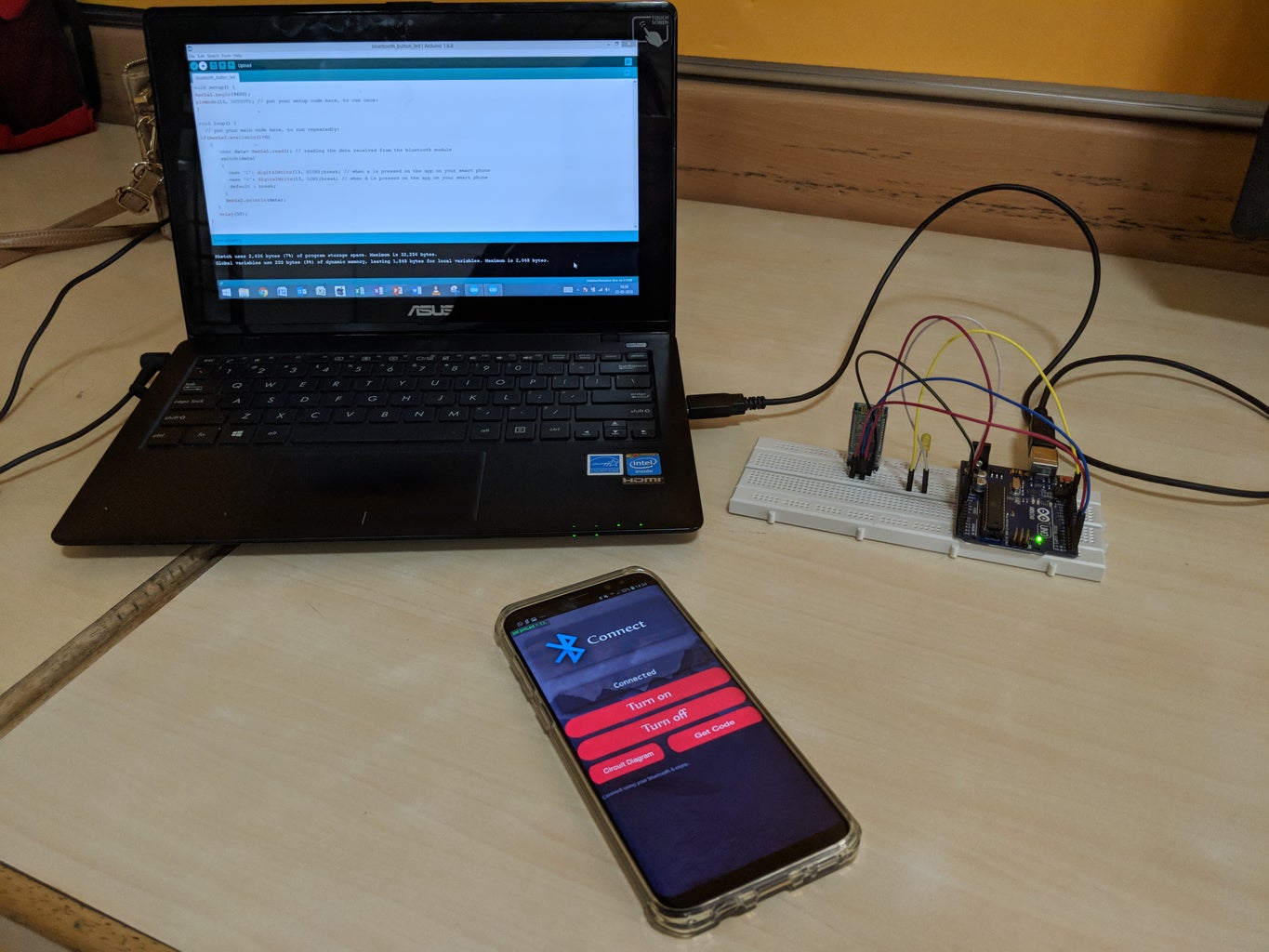 Control LEDs With Your Android | Arduino-Bluetooth Module : 5 Steps ...