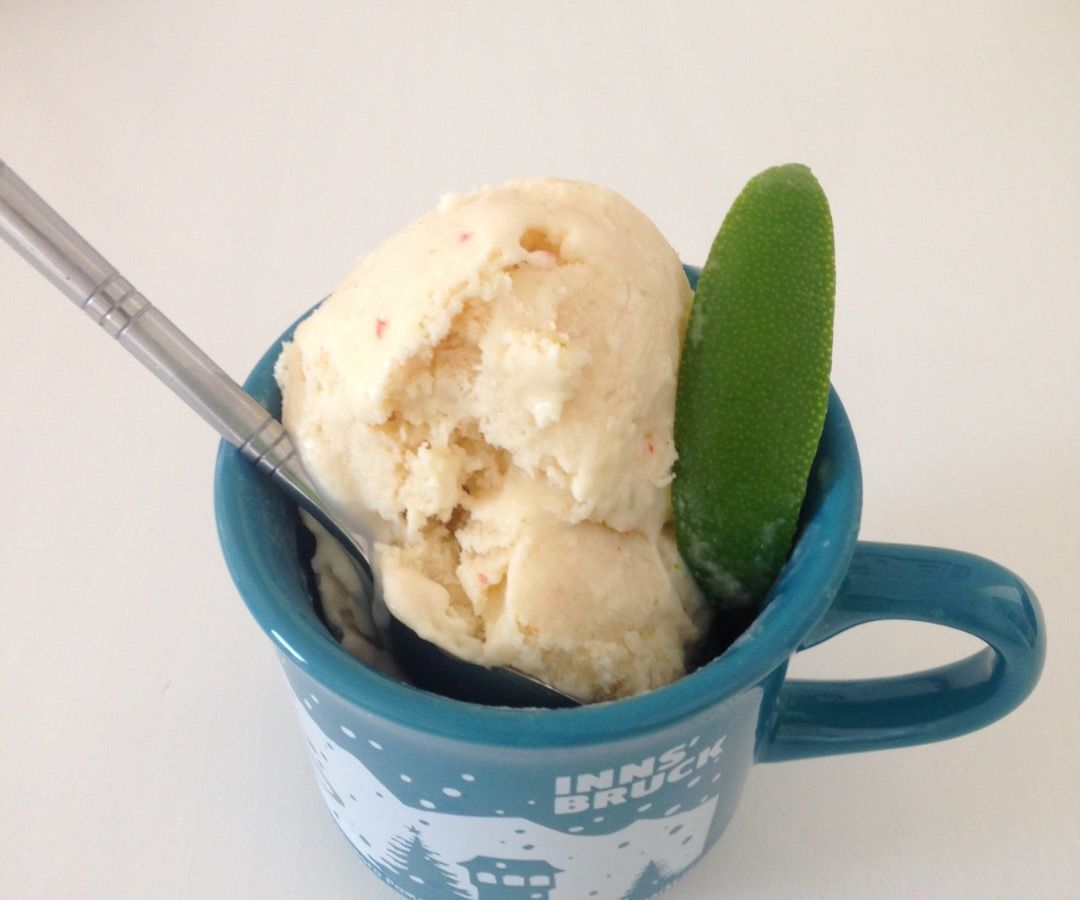 Chilli and Lime Ice Cream (without Ice-cream Maker!)