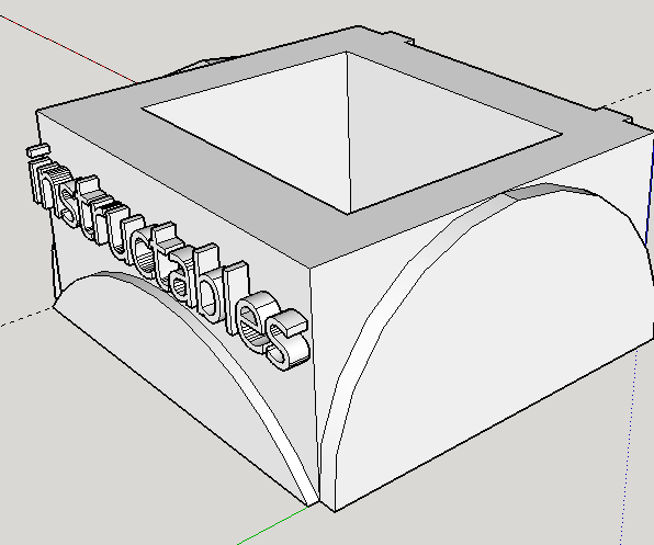 Google SketchUp(very Simple 3D Printing Box Design)